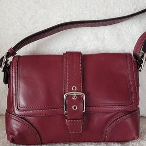 Hard to find Burgundy Leather Coach Purse 12606